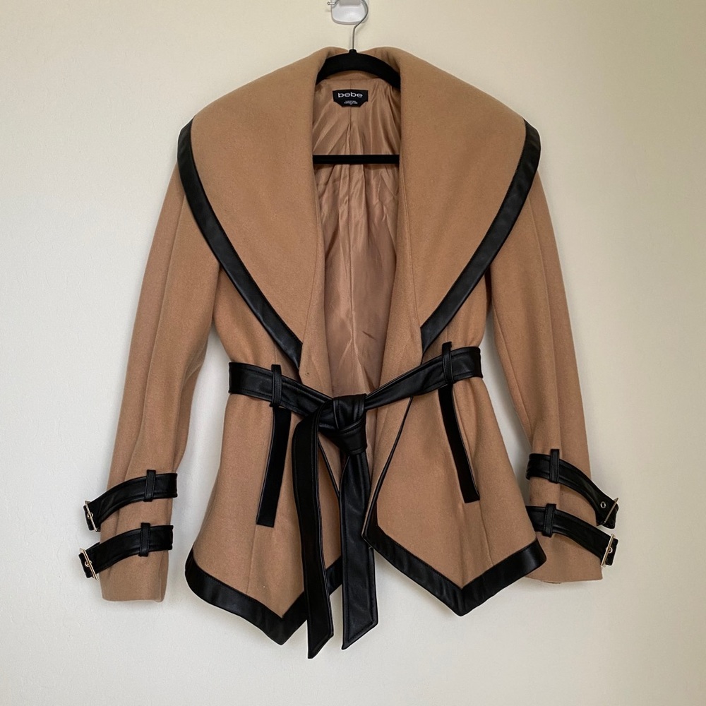 Bebe Wool Coat, Like New